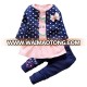 Made in china organic cotton baby girl clothing set